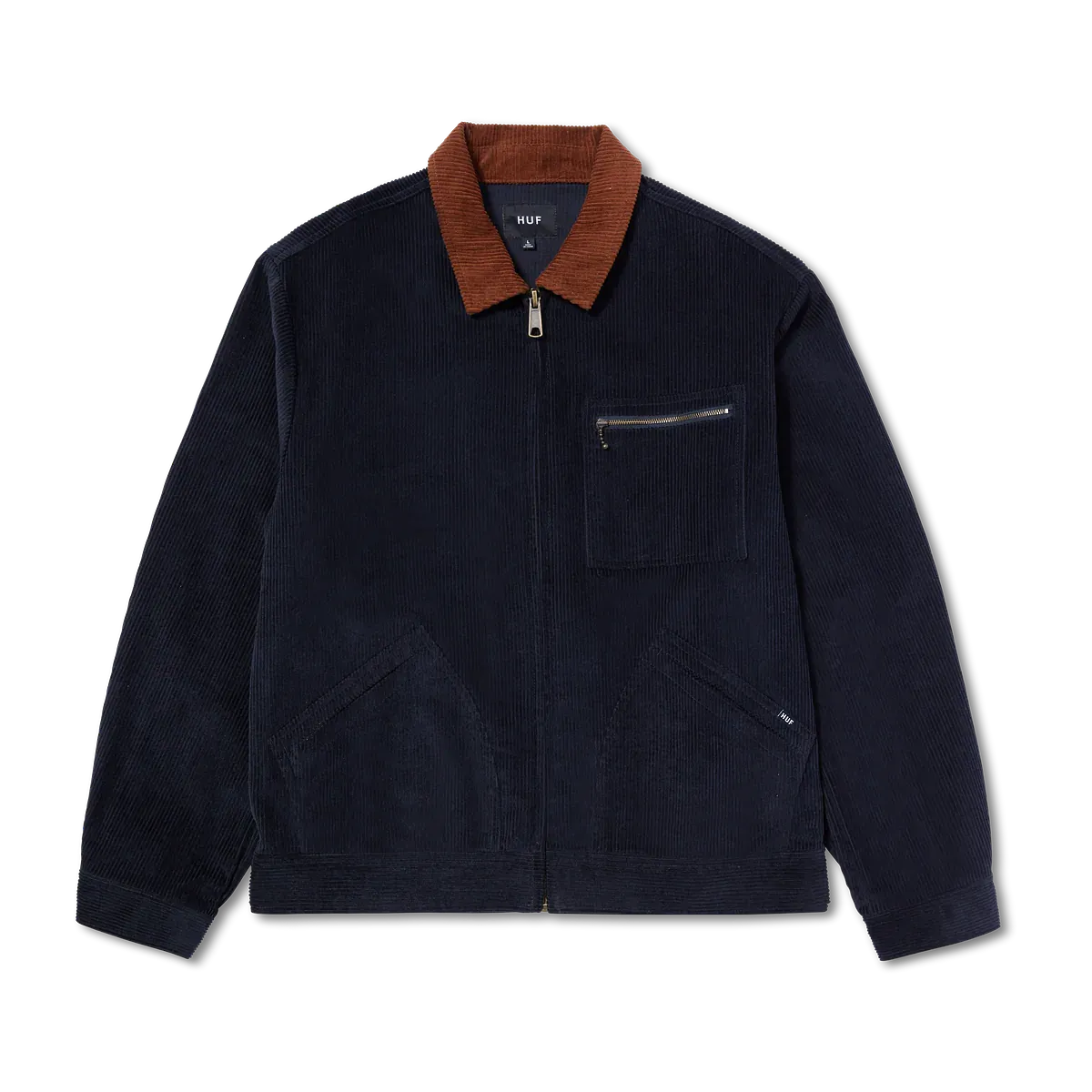 VESTE HUF CORDUROY TRUCKER NAVY