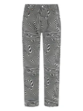 Vetements Zebra Printed Mid-Rise Jeans