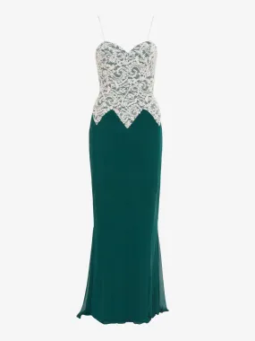 Vicky Tiel Green Long Dress