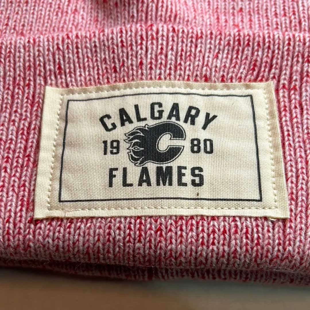 Vintage Calgary Flames NHL American Needle Knit Cuffed Beanie