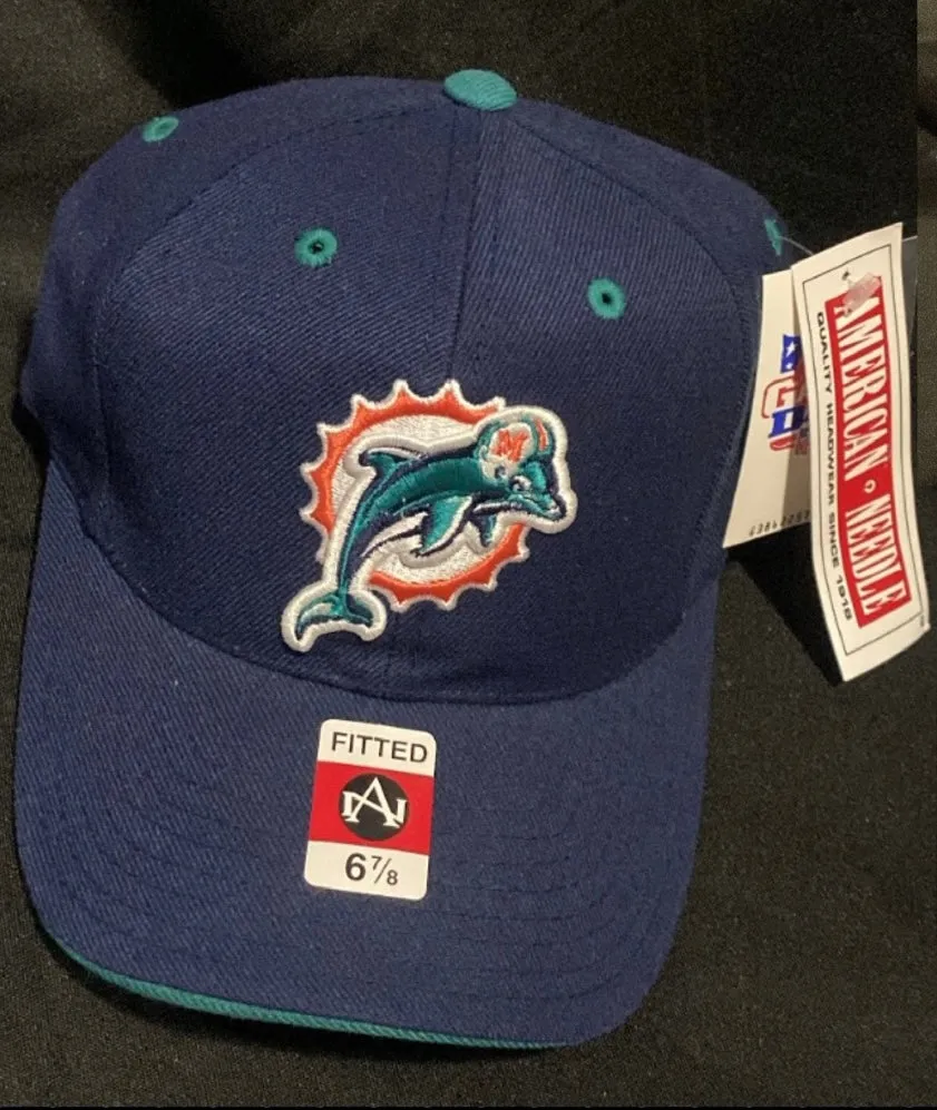 Vintage Miami DOLPHINS American Needle Fitted Hat