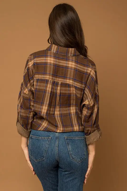 Vintage Plaid Button Down