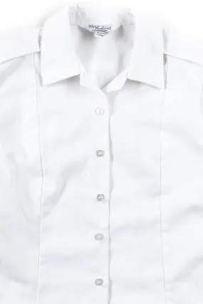 White Button Up Shirt w/ Epaulets