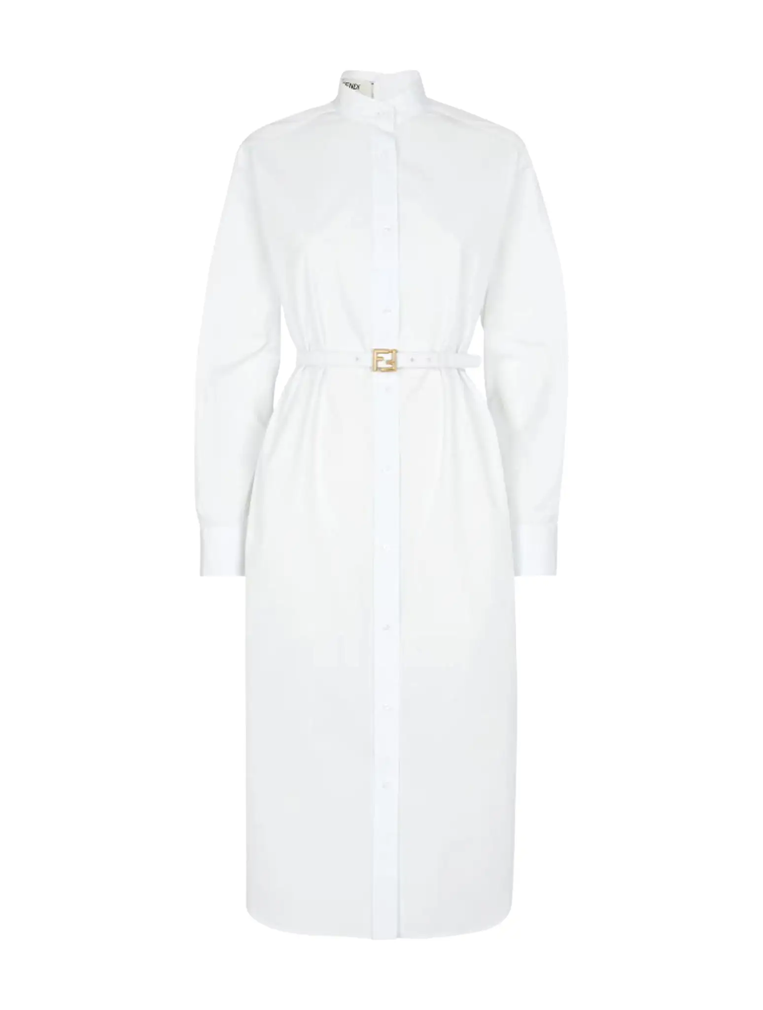 White poplin dress