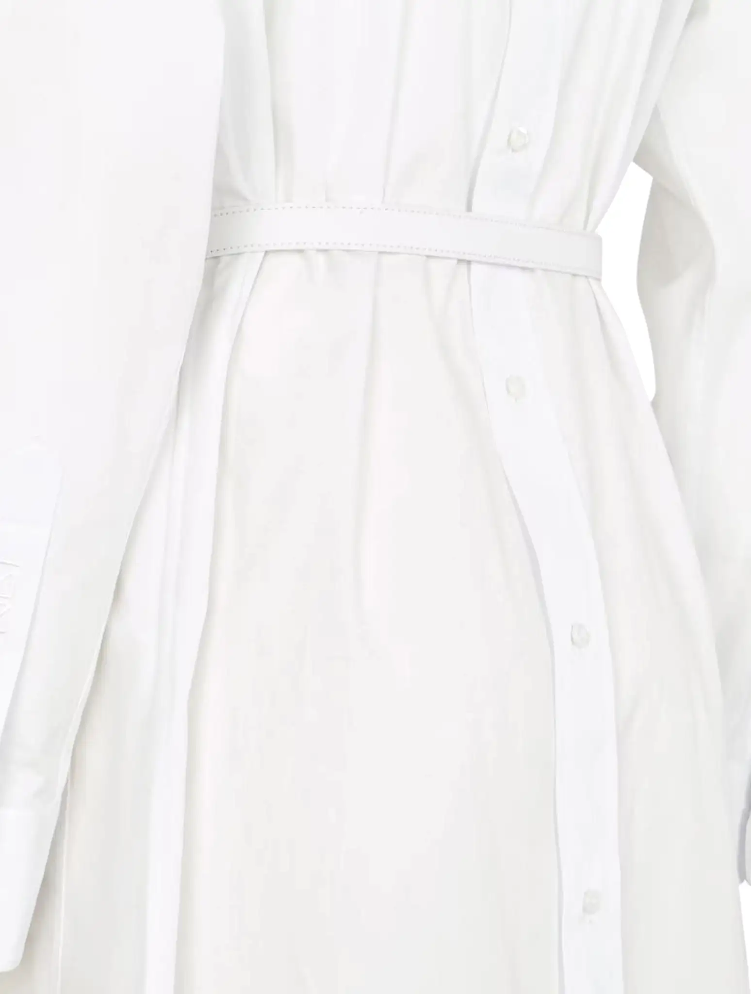 White poplin dress