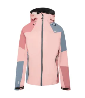 Womens/ladies checkpoint iii recycled waterproof jacket powder pink/mesa rose Dare 2B