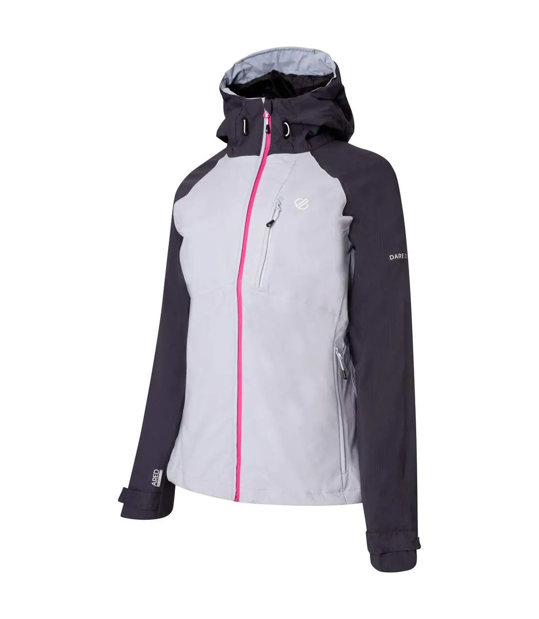 Womens/ladies veritas iii waterproof jacket celestial grey/ebony Dare 2B