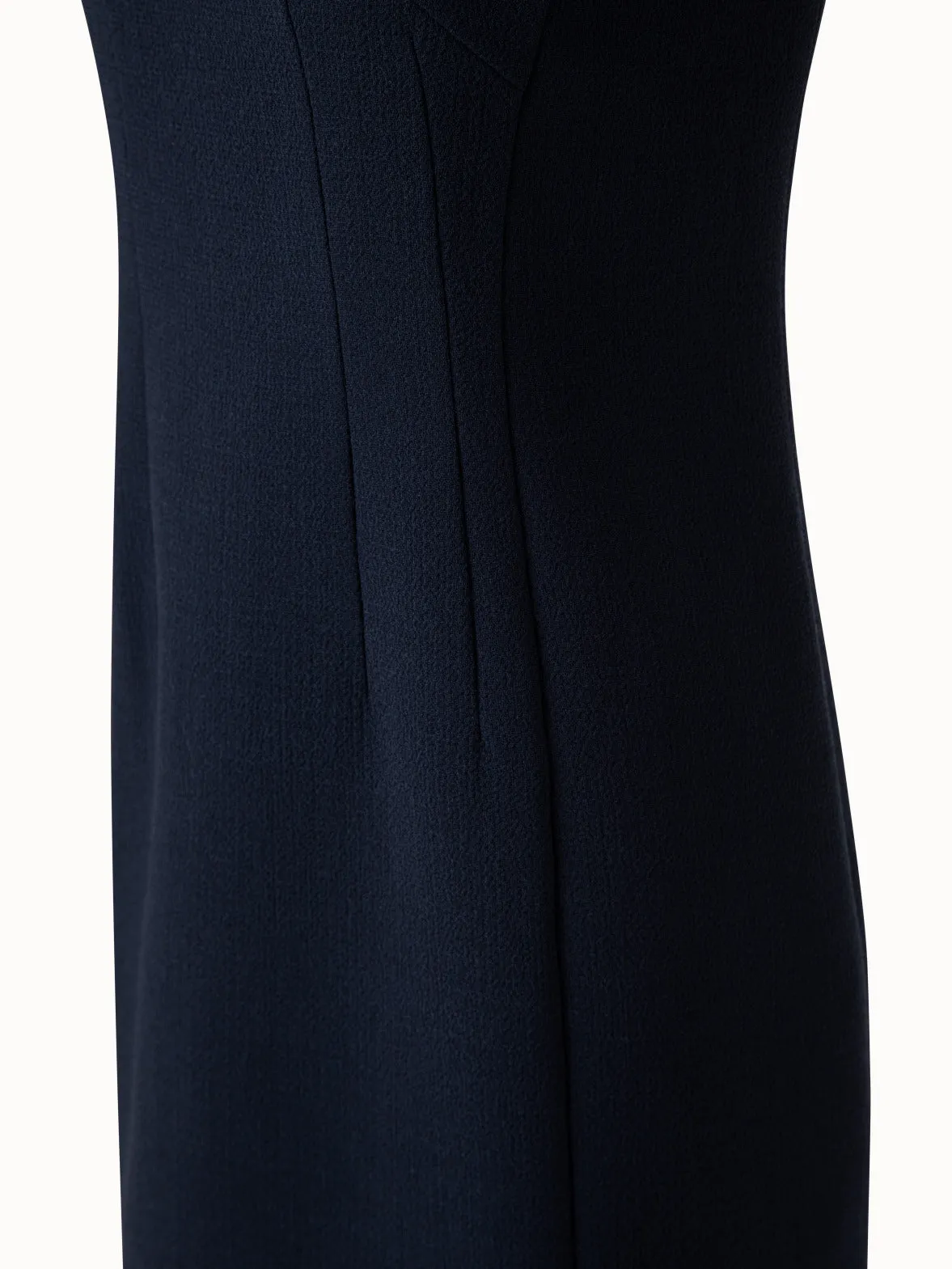 Wool Crêpe Double-Face Sheath Dress