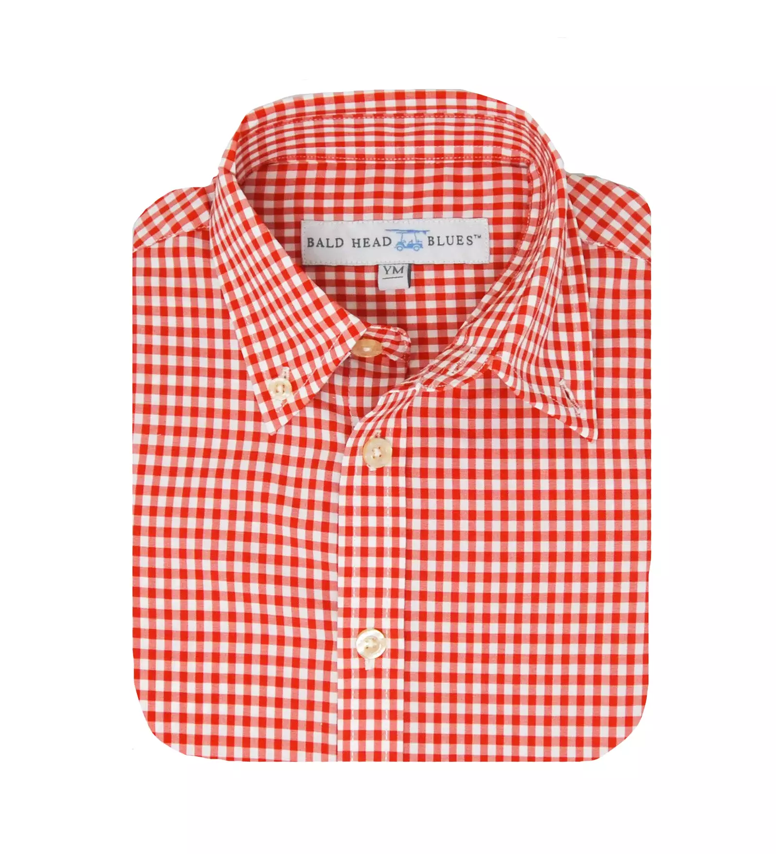 Youth Islander Button Down - Red/White